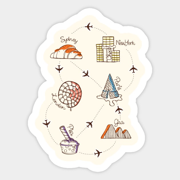 Sweet Travel Final Sticker by astronaut